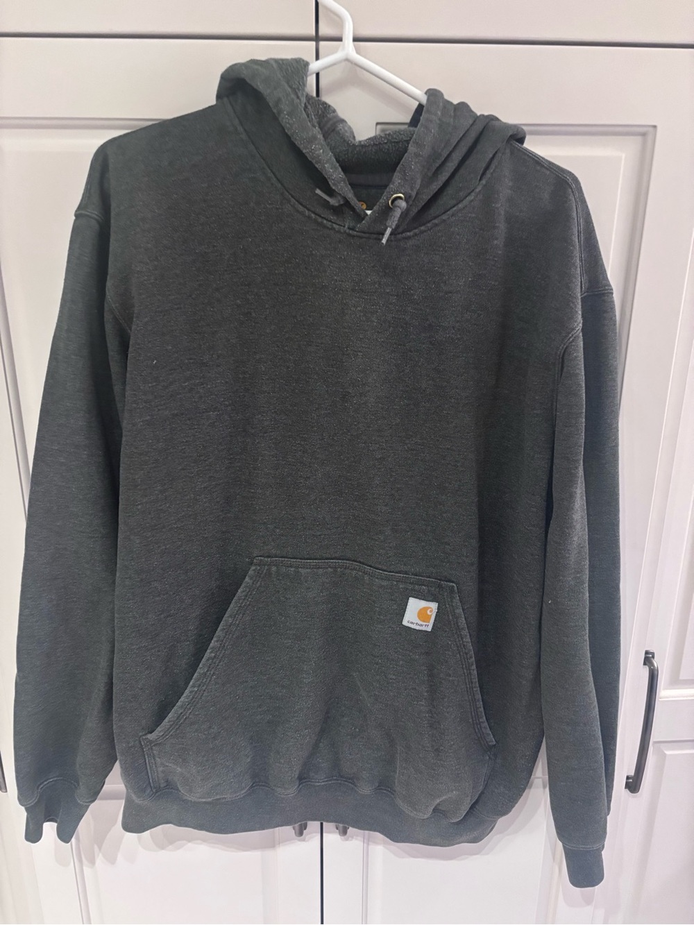 Carhartt Men's Charcoal Pullover Hoodie large